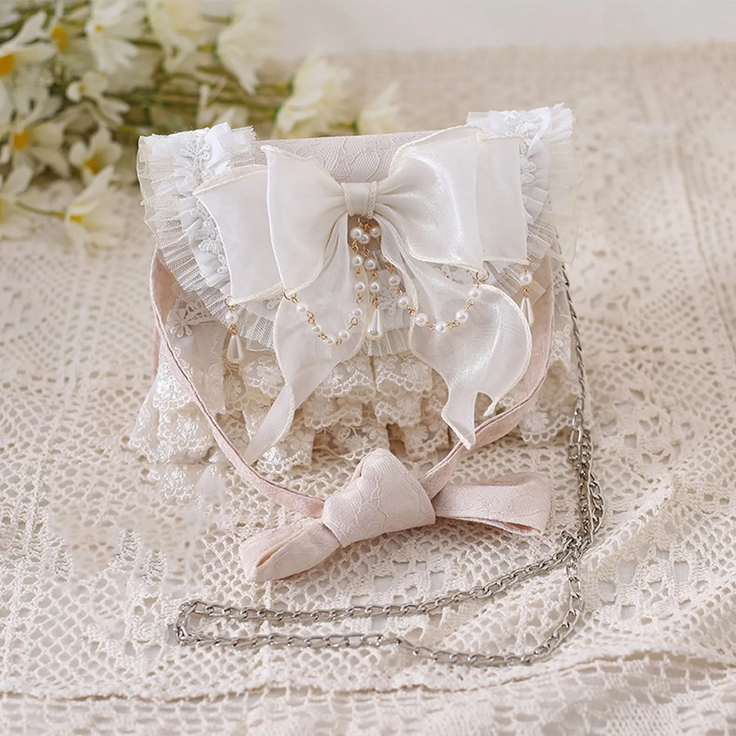 B01 Women's Purses Handbags Envelope Clutch Bags Tassel Lace Flowers Wedding Evening Bag