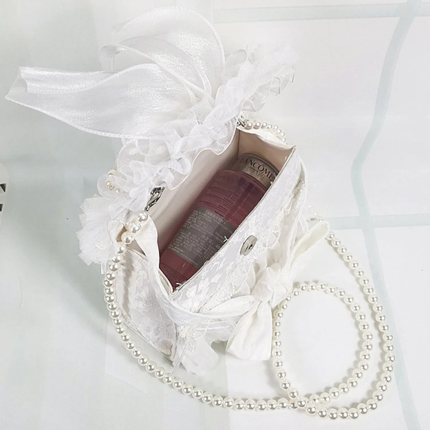 B01 Women's Purses Handbags Envelope Clutch Bags Tassel Lace Flowers Wedding Evening Bag