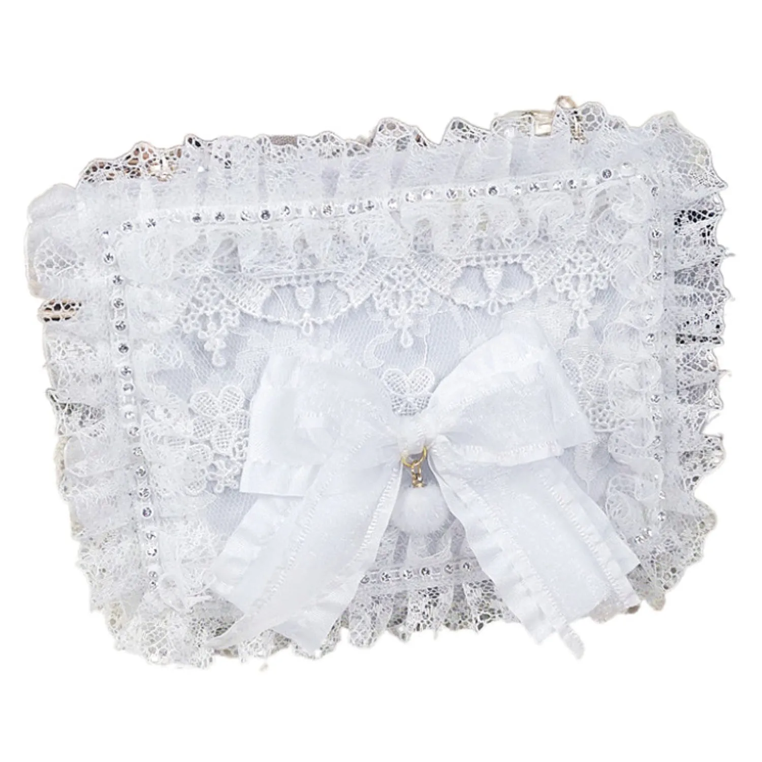 B01 Women's Purses Handbags Envelope Clutch Bags Tassel Lace Flowers Wedding Evening Bag