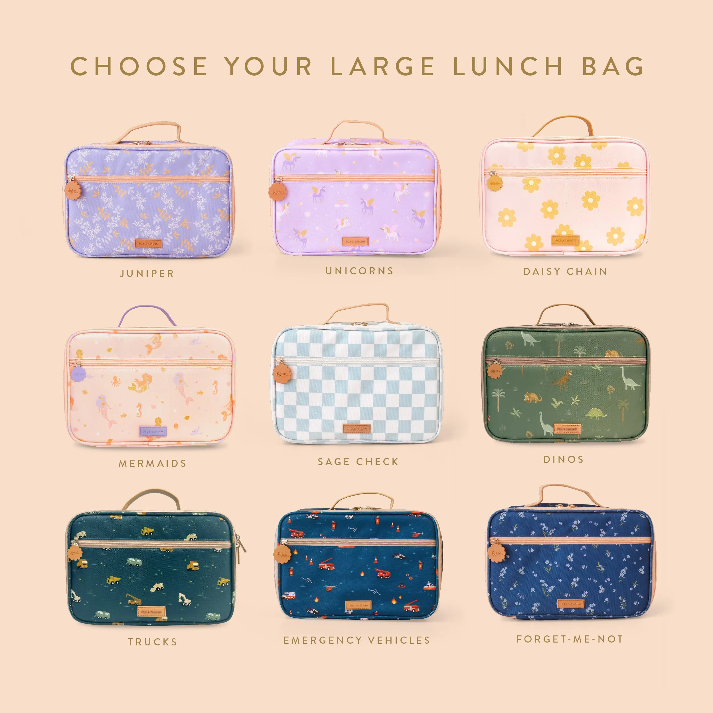 Backpack   Lunch Bag Trio Bundle - (PREORDER - 7 FEB)