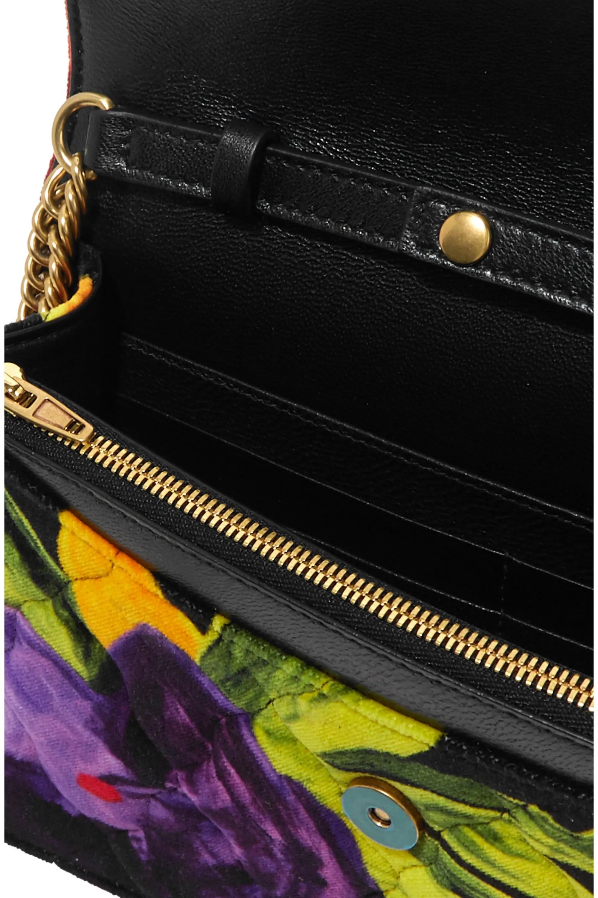 Balenciaga BB Chain Quilted Printed Velvet Shoulder Bag