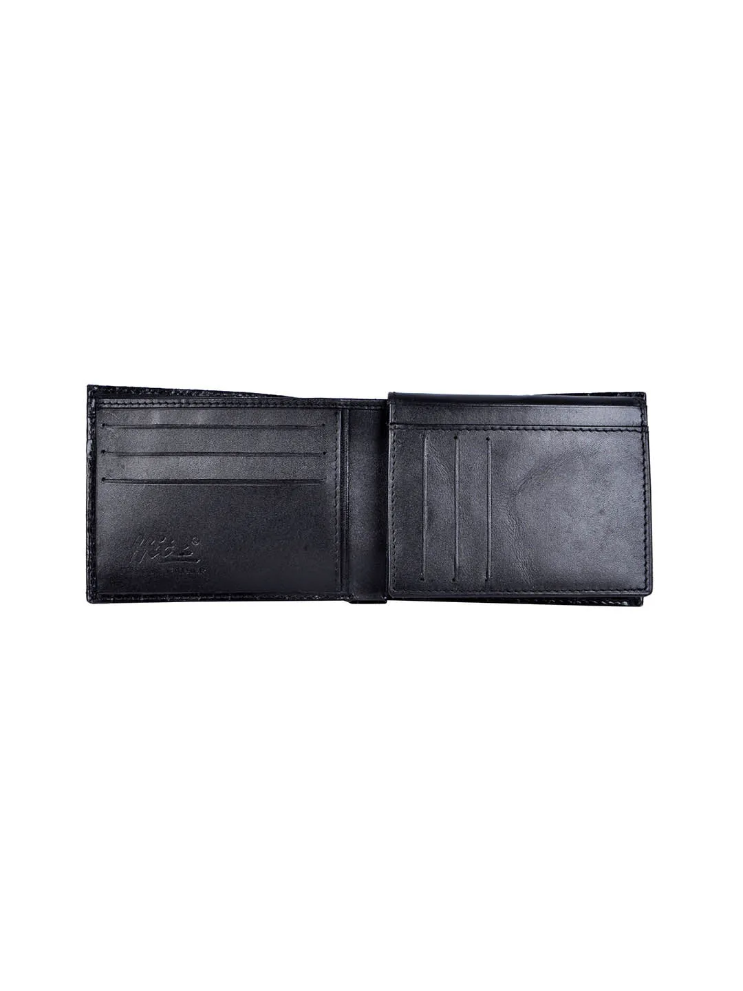 BAXTOR BLACK LEATHER WALLETS