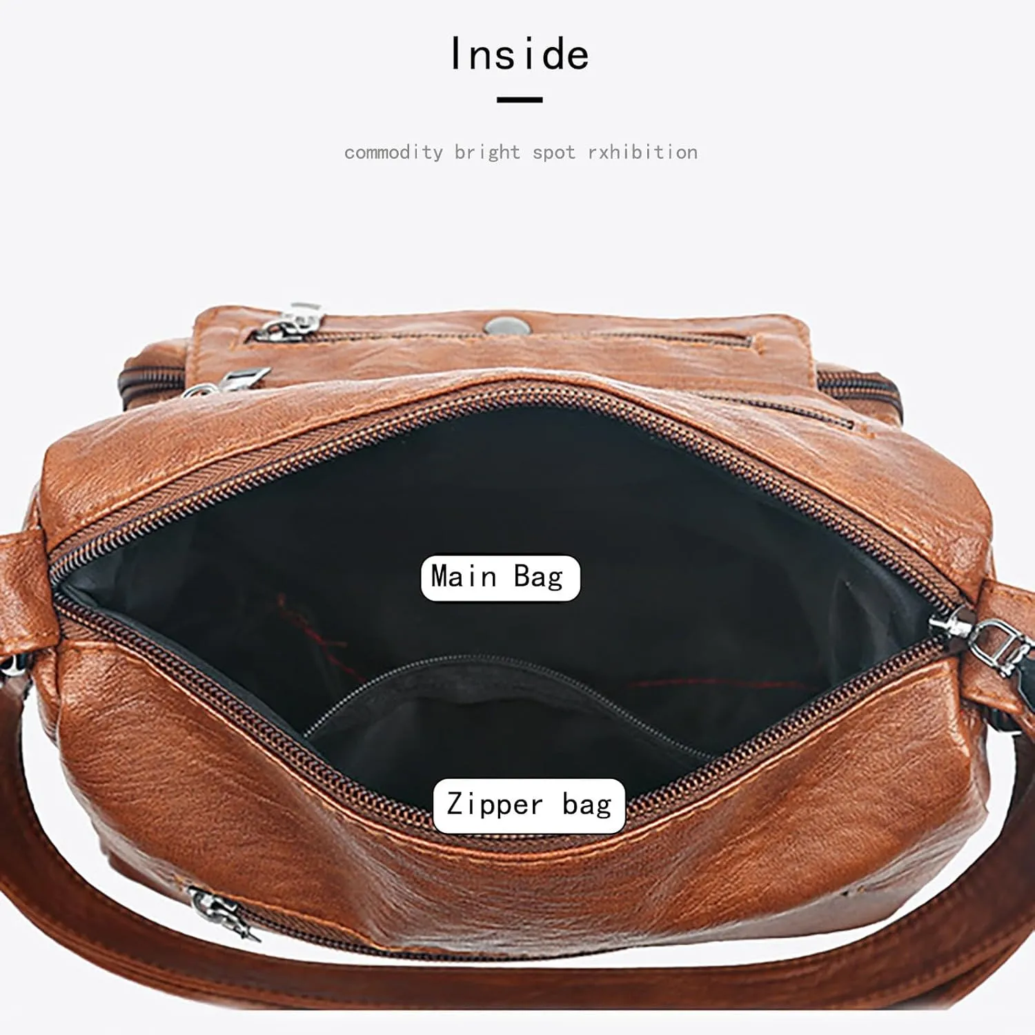 Beach Tote Bag Black Brown Solid Crossbody Shoulder Bags Medium Travel Satchel Bag Purse Wallet Anti Theft Bags A