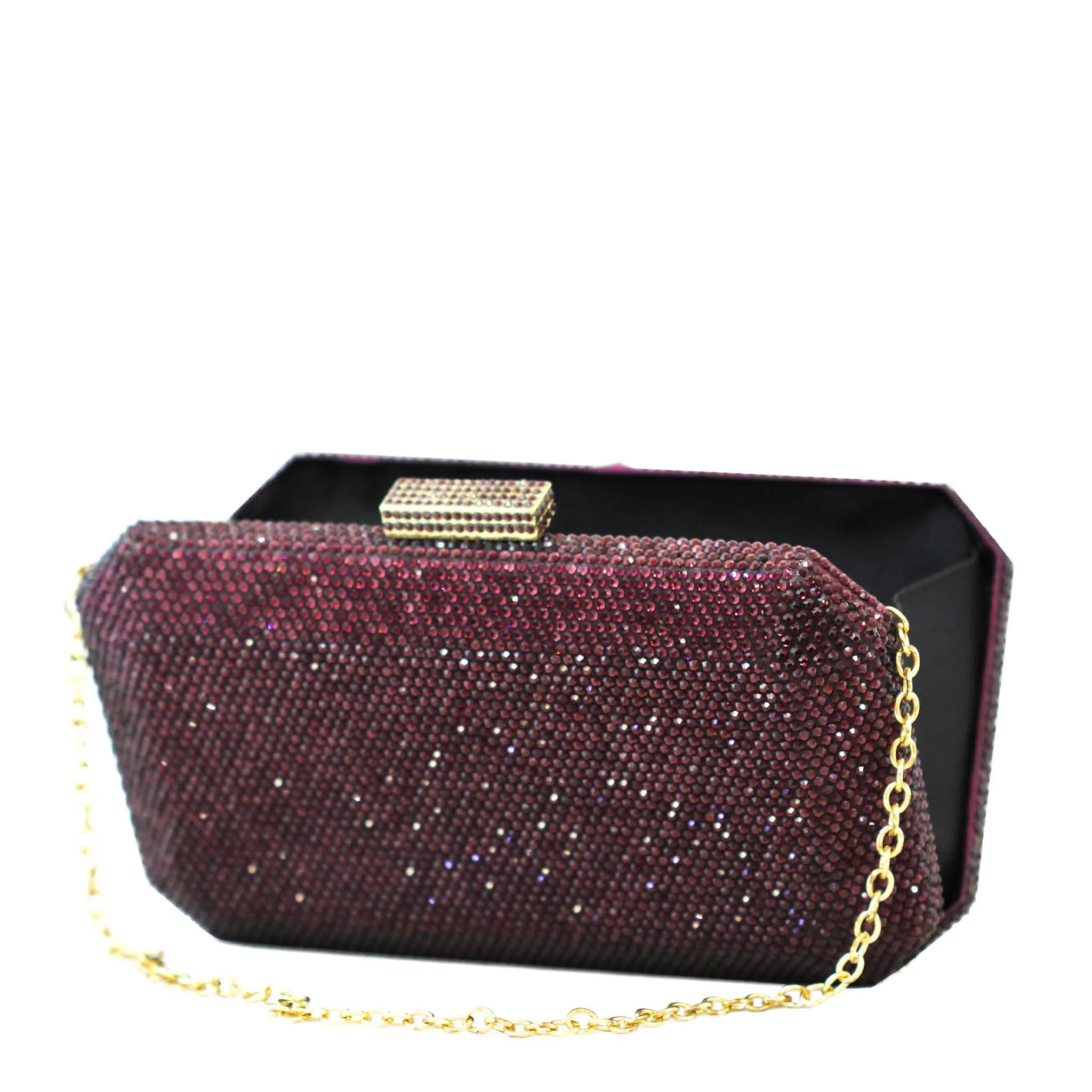 Beauty Box - Amethyst Pink Crystal Clutch