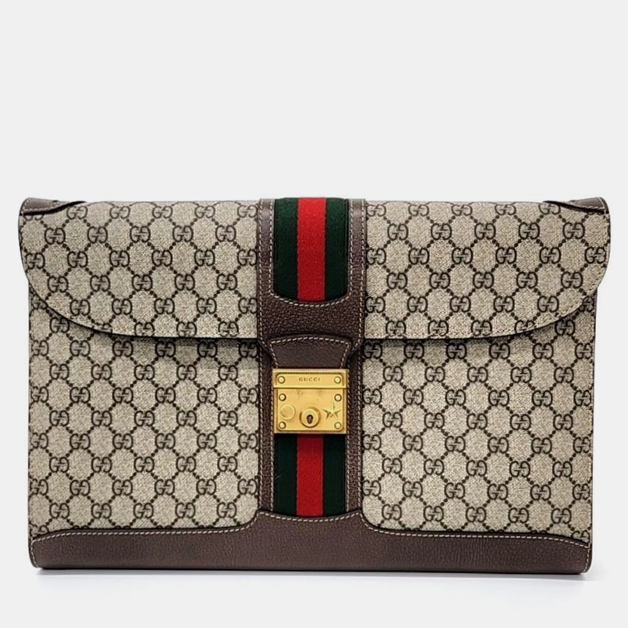 Beige Canvas Messenger Bag