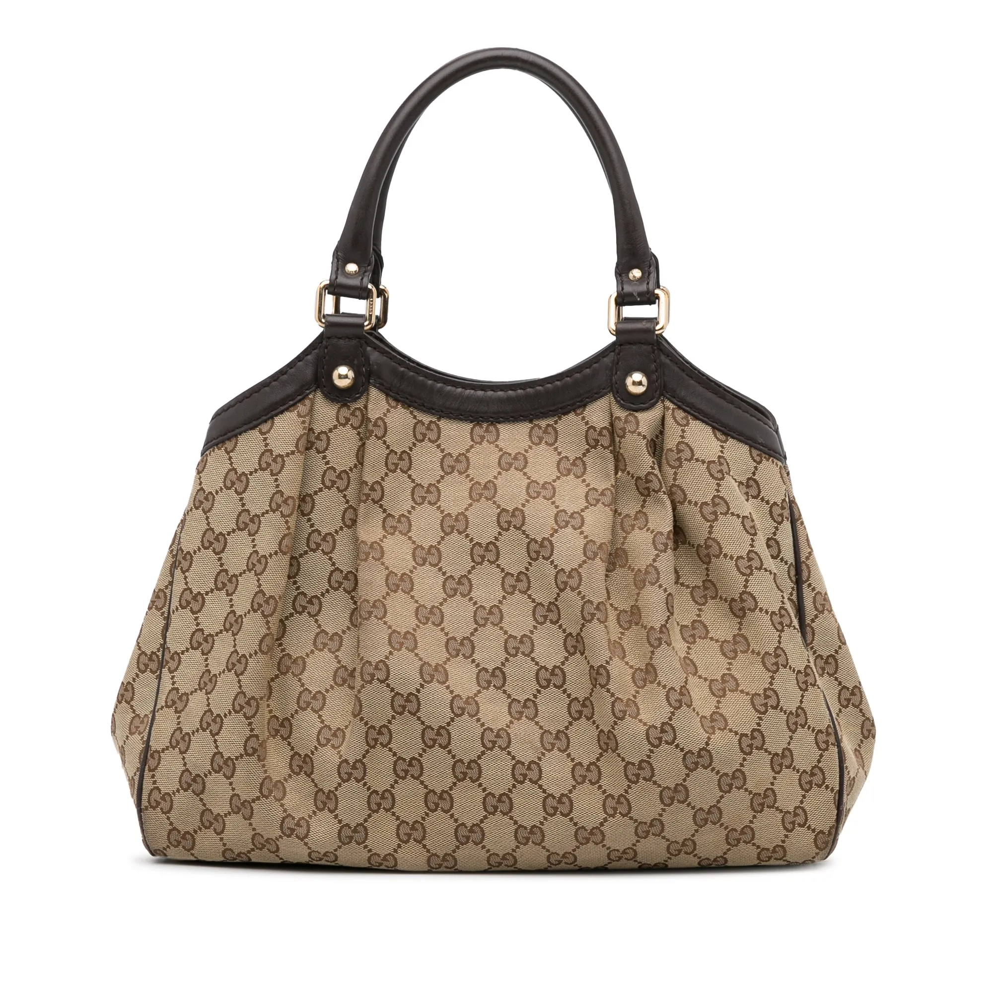 Beige Gucci GG Canvas Sukey Tote