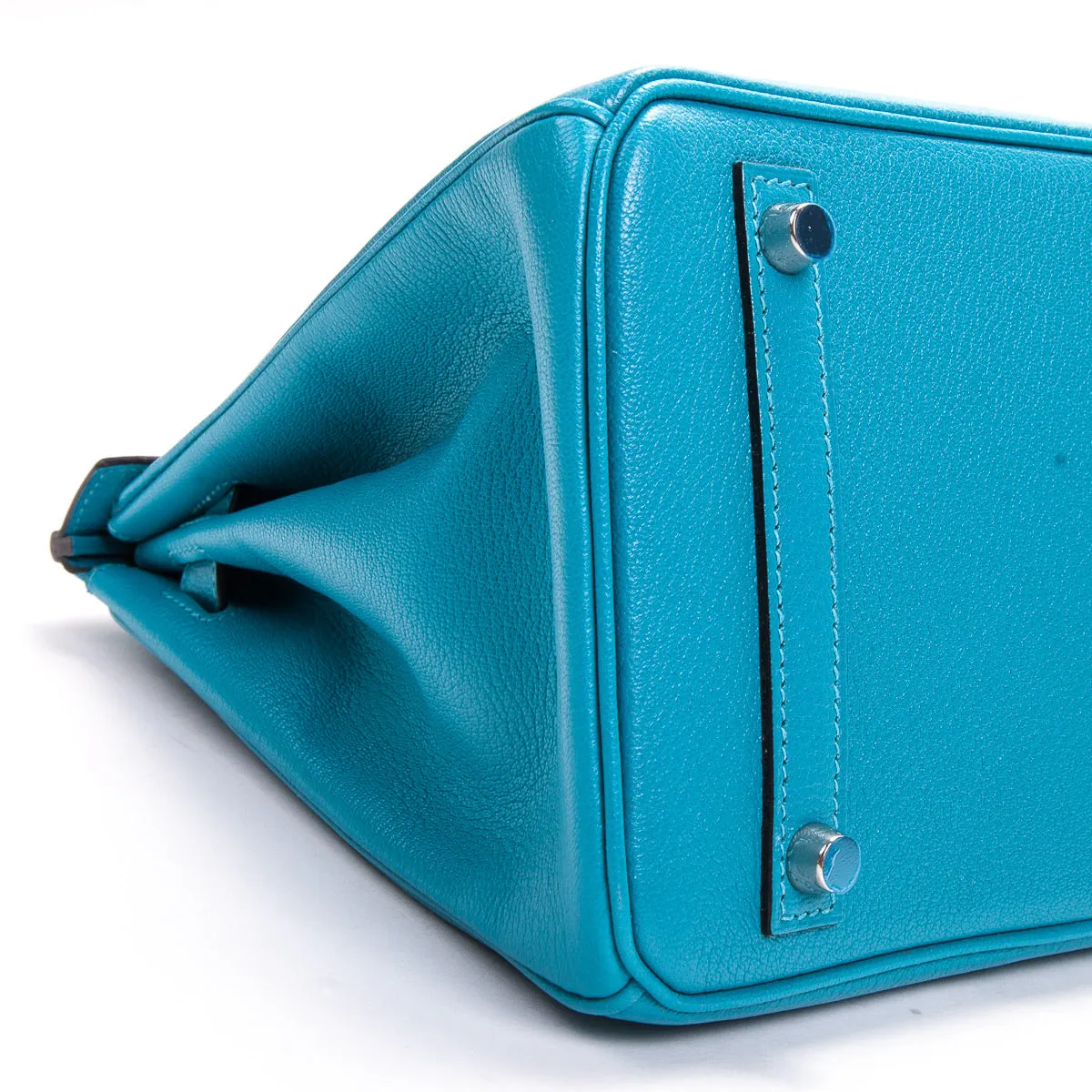 Birkin 30 Turquoise in Chèvre Leather PHW