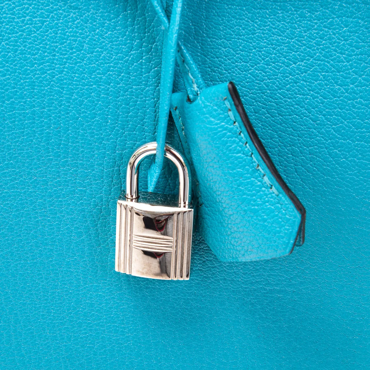 Birkin 30 Turquoise in Chèvre Leather PHW