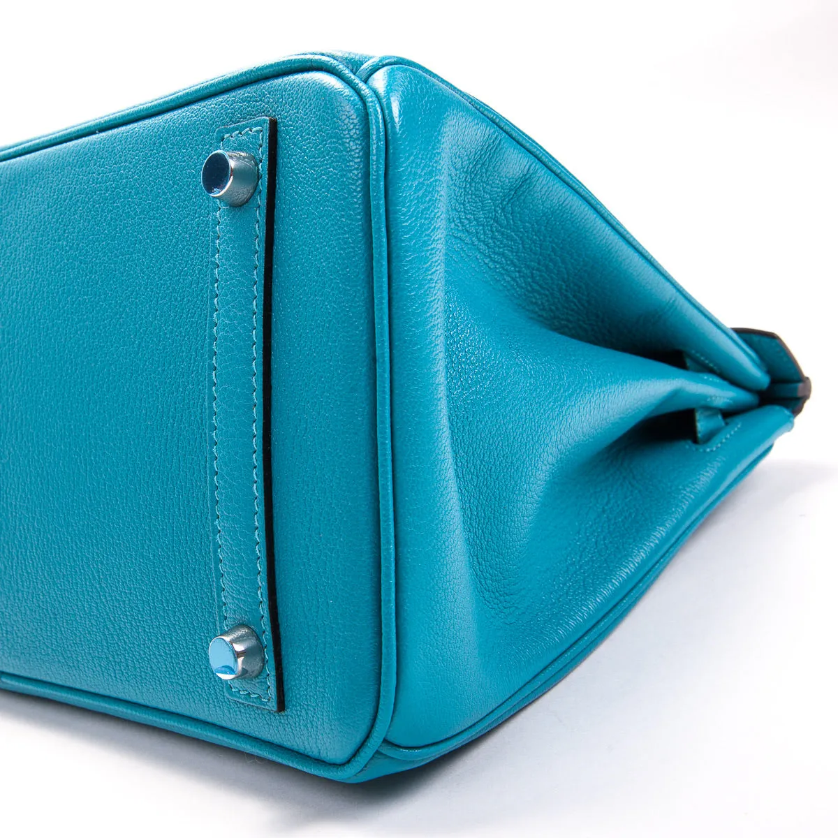 Birkin 30 Turquoise in Chèvre Leather PHW
