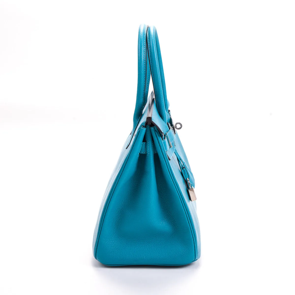 Birkin 30 Turquoise in Chèvre Leather PHW