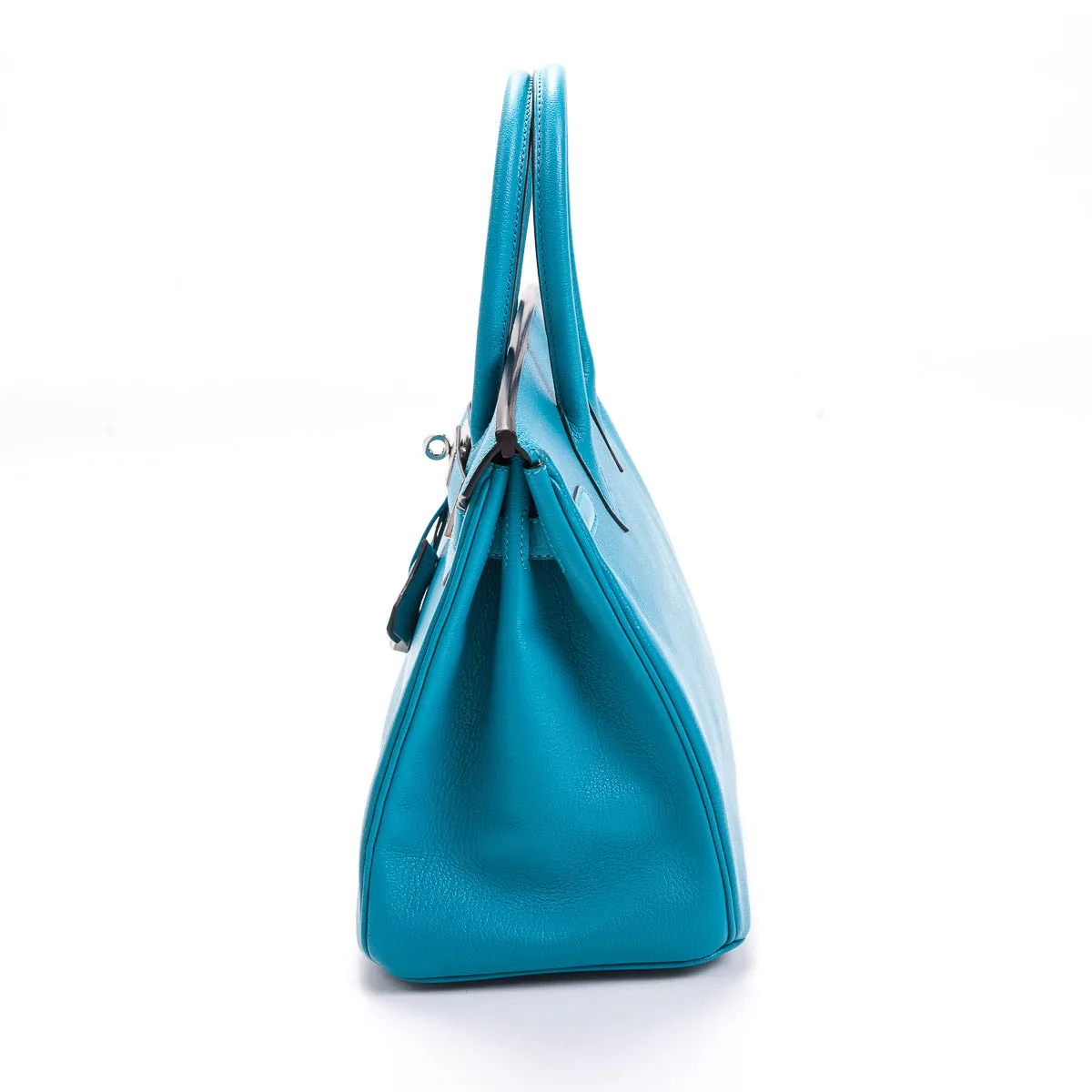 Birkin 30 Turquoise in Chèvre Leather PHW