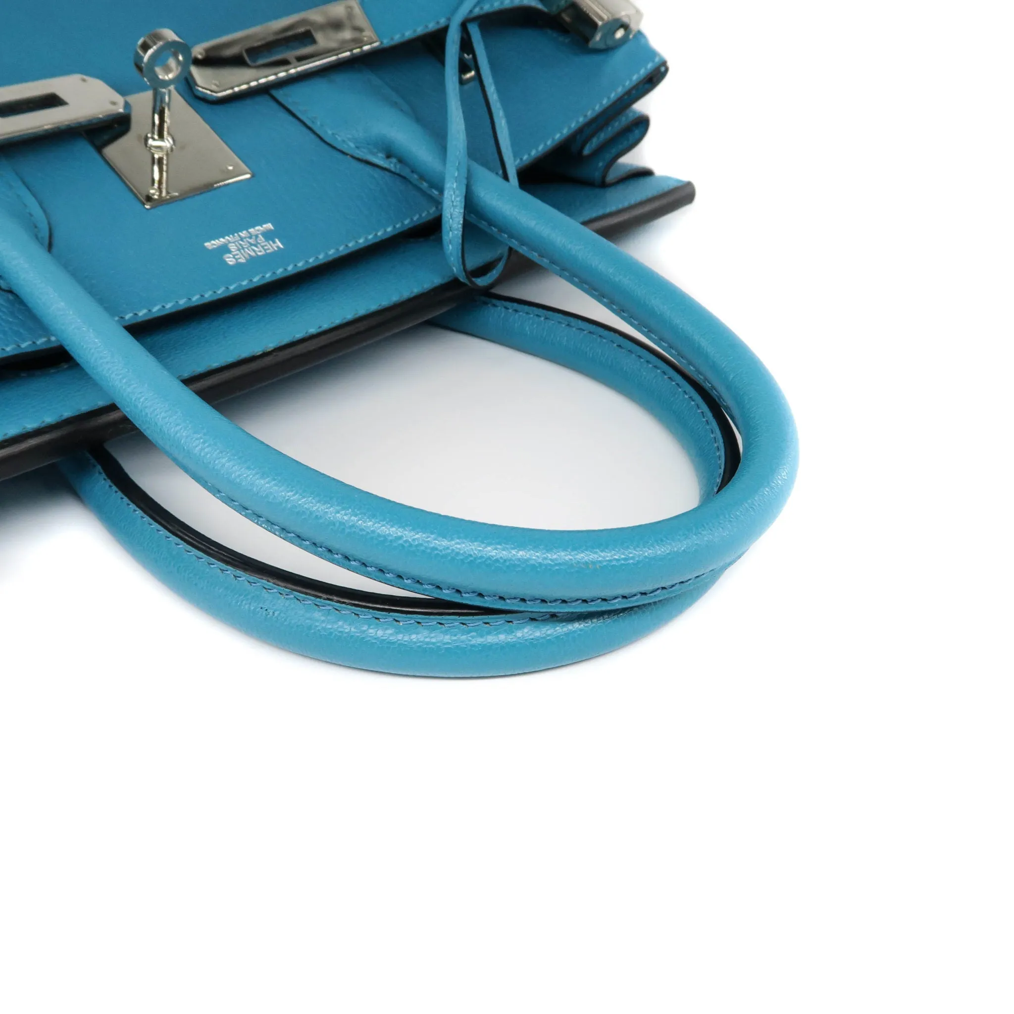 Birkin 30 Turquoise in Chèvre Leather PHW