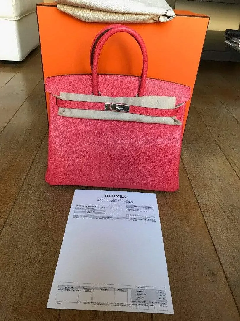 Birkin 35 Epsom Rose Jaipur