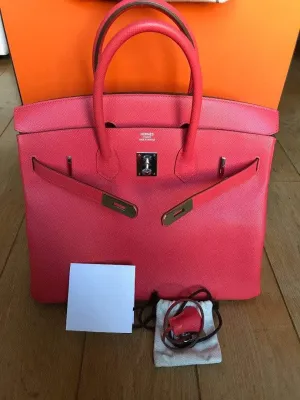 Birkin 35 Epsom Rose Jaipur