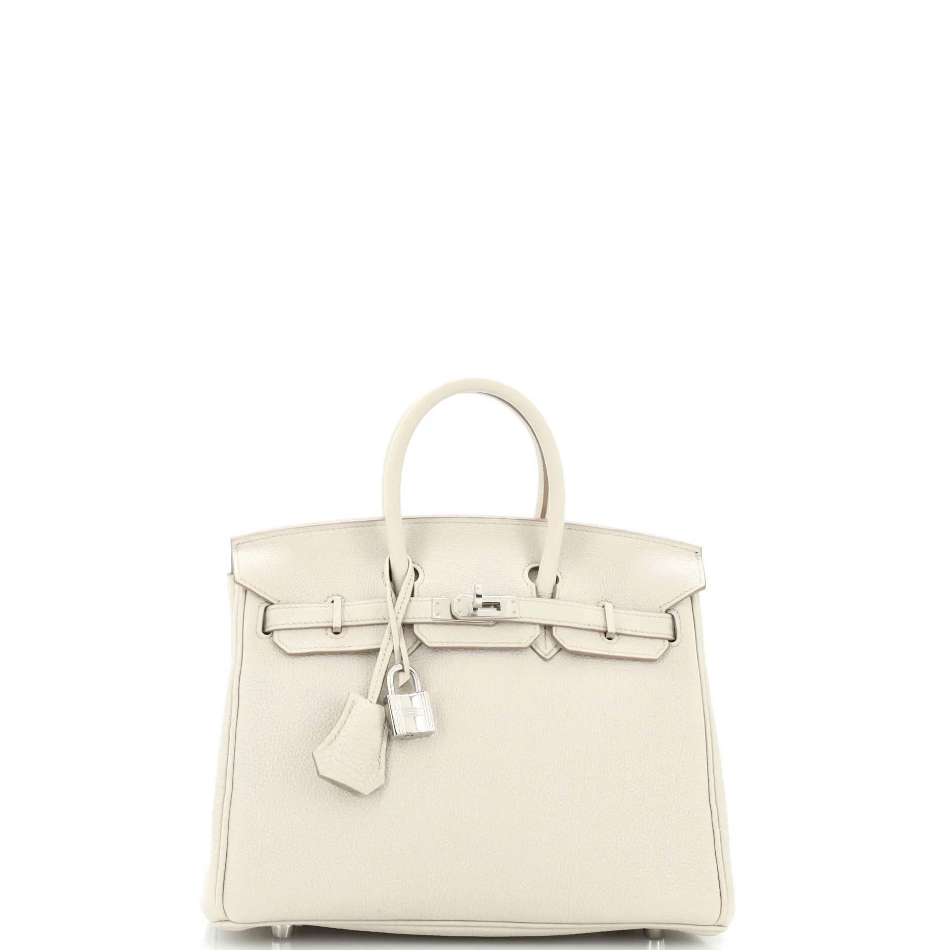 Birkin Handbag Light Togo with Palladium Hardware 25