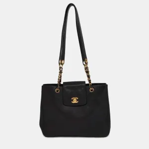 Black Caviar Leather Supermodel bag