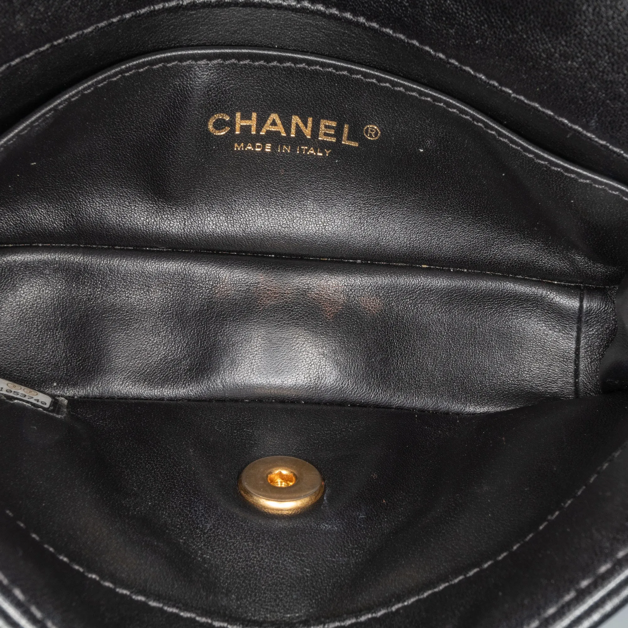 Black Chanel Small Quilted Lambskin Chain is More Flap Satchel