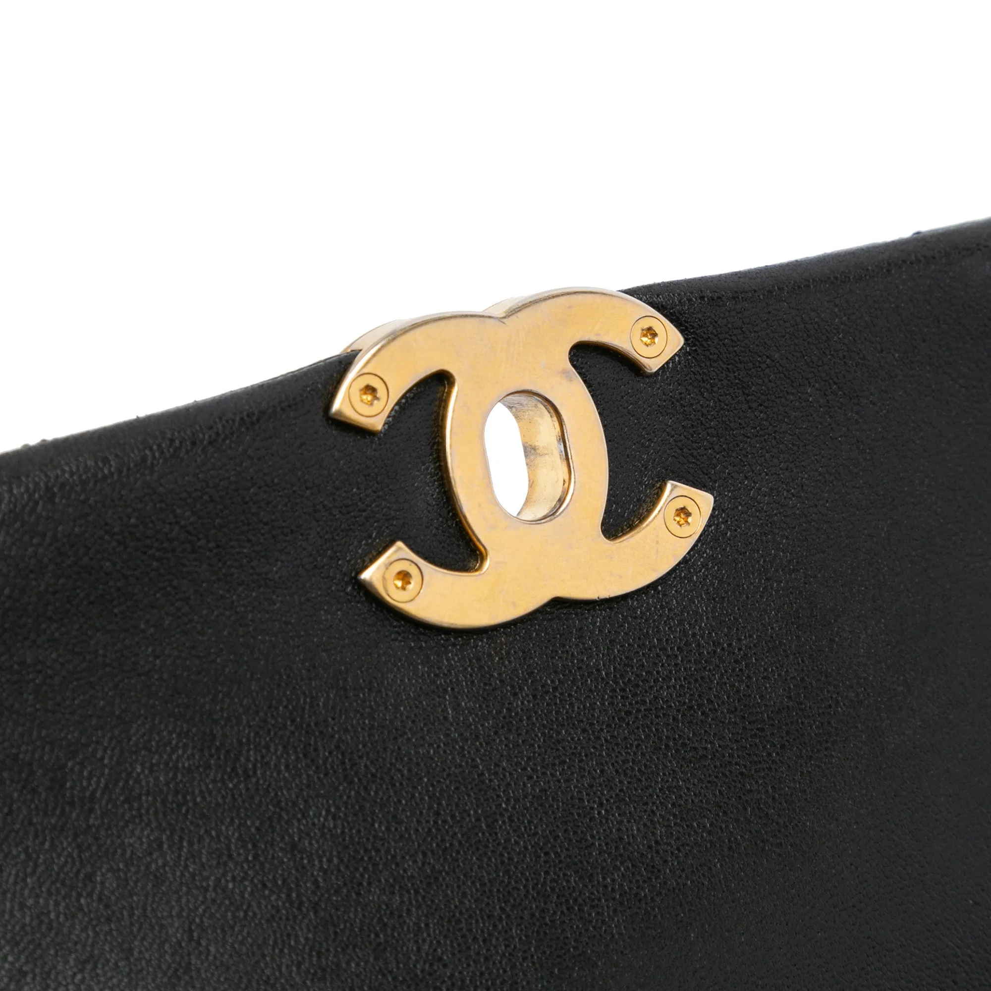 Black Chanel Small Quilted Lambskin Chain is More Flap Satchel
