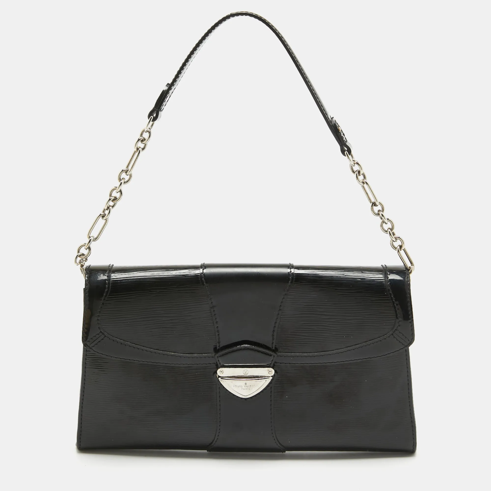 Black Electric Epi Leather Lena Bag