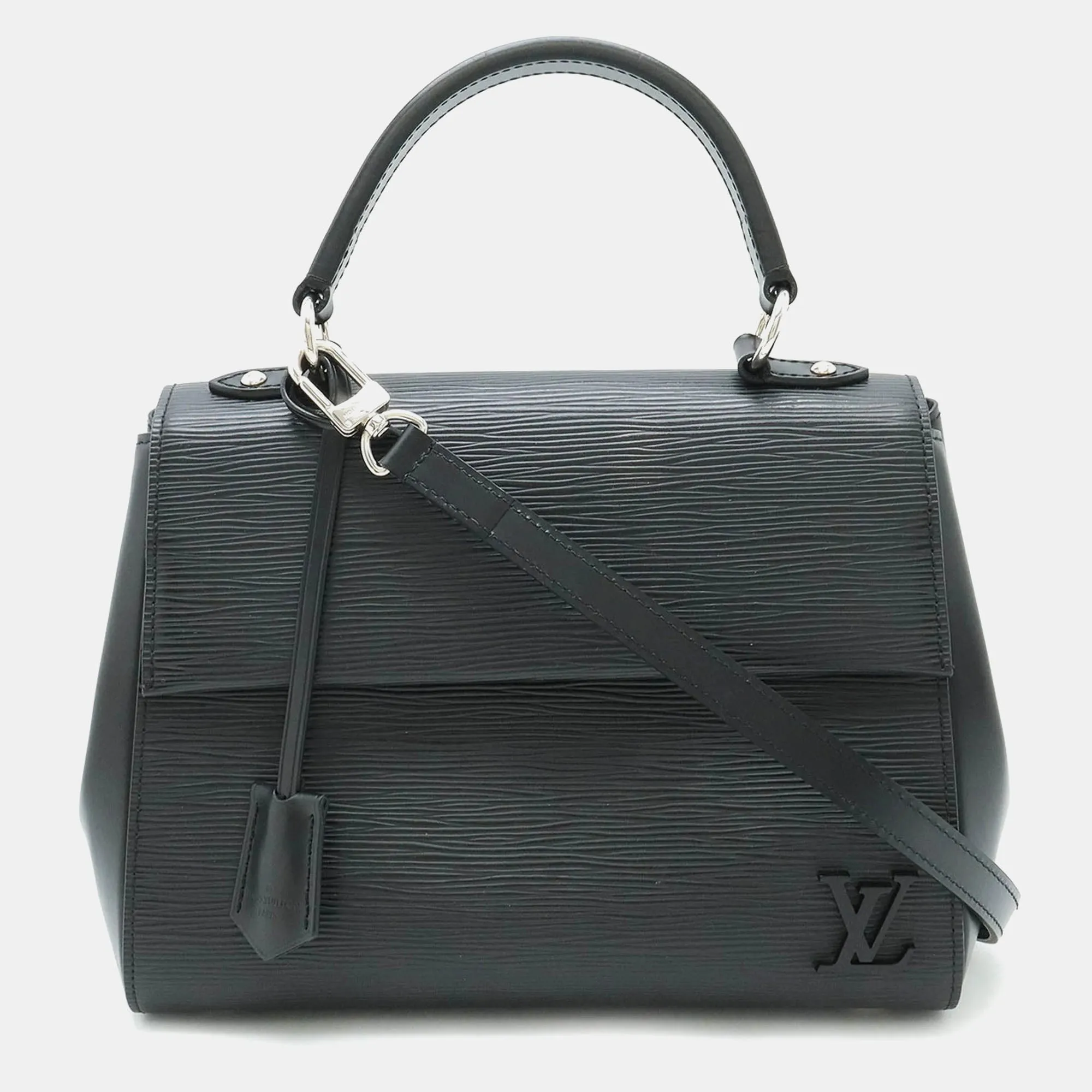 Black Epi Leather Cluny Shoulder Bags