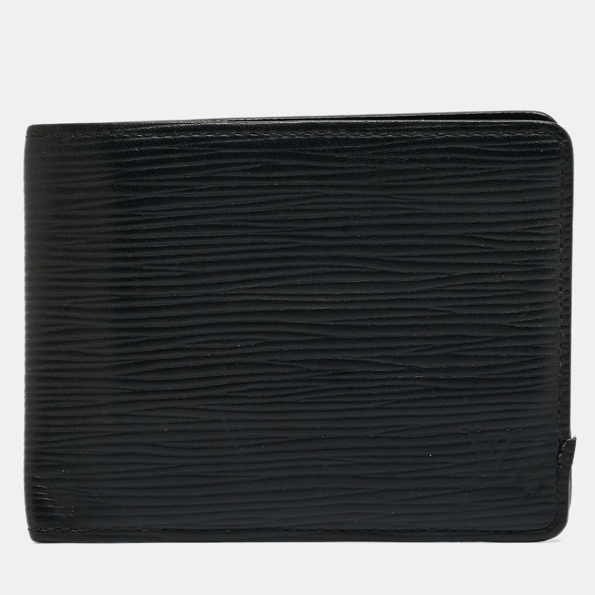Black Epi Leather Slender Wallet