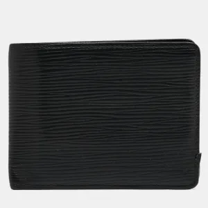 Black Epi Leather Slender Wallet