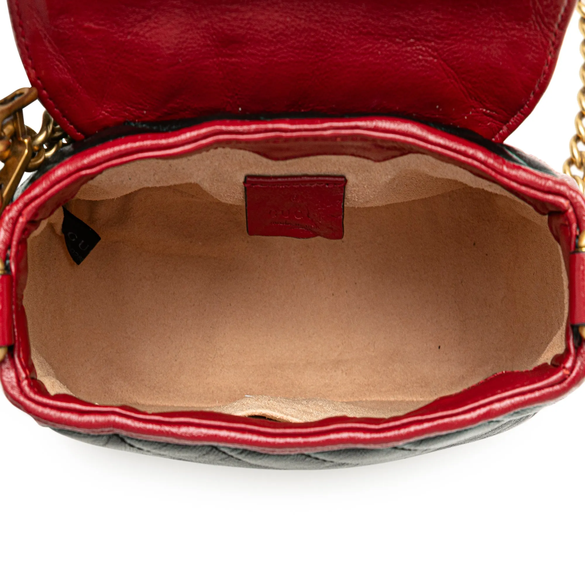Black Gucci Mini GG Marmont Torchon Top Handle Bag Satchel