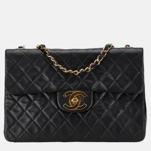 Black Lambskin Matelasse 33 Coco Mark Chain Shoulder Bag