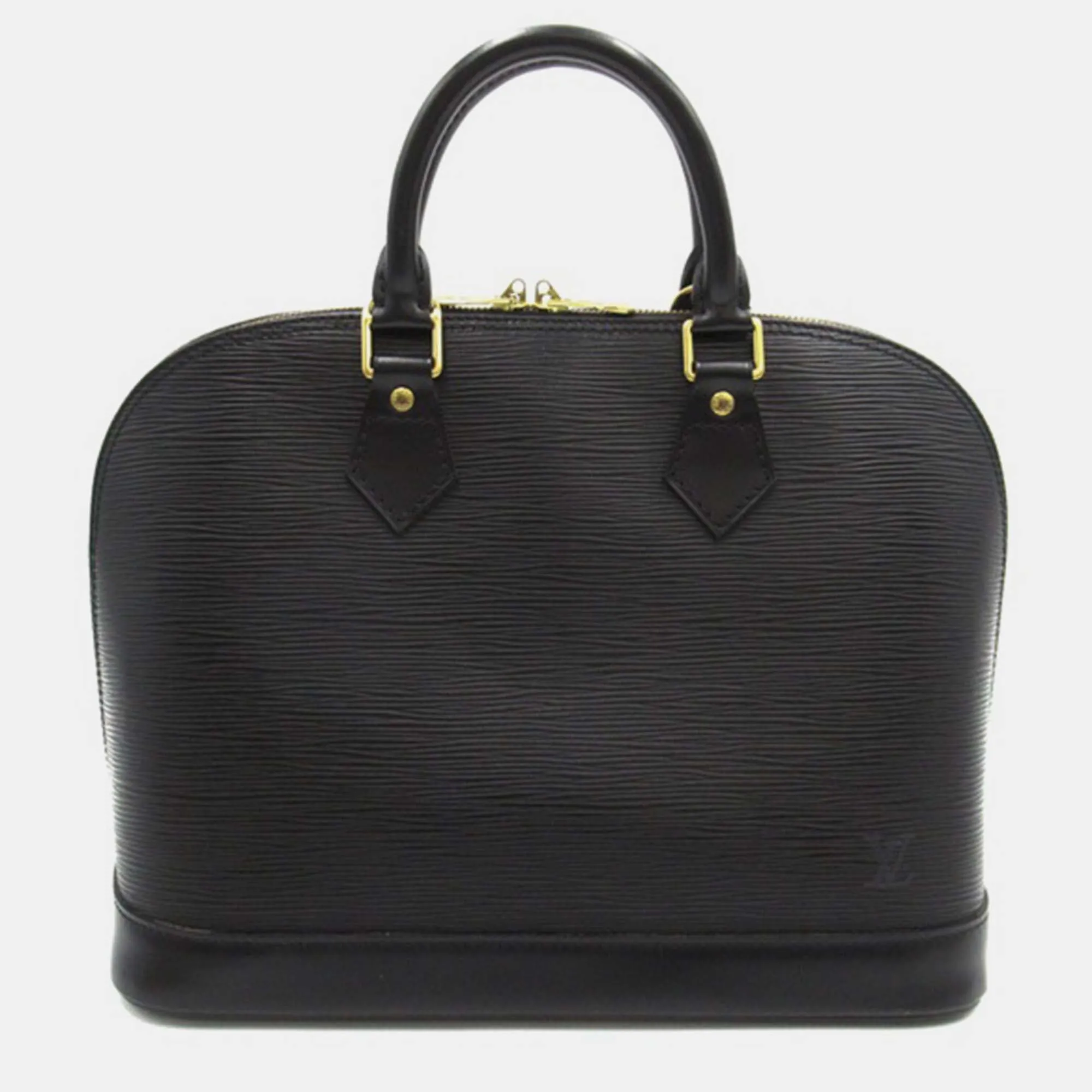 Black Leather PM Alma Satchels