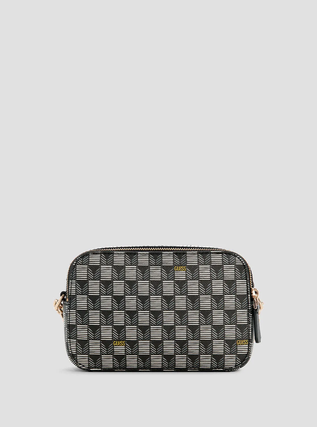 Black Logo G Wave Crossbody Camera Bag