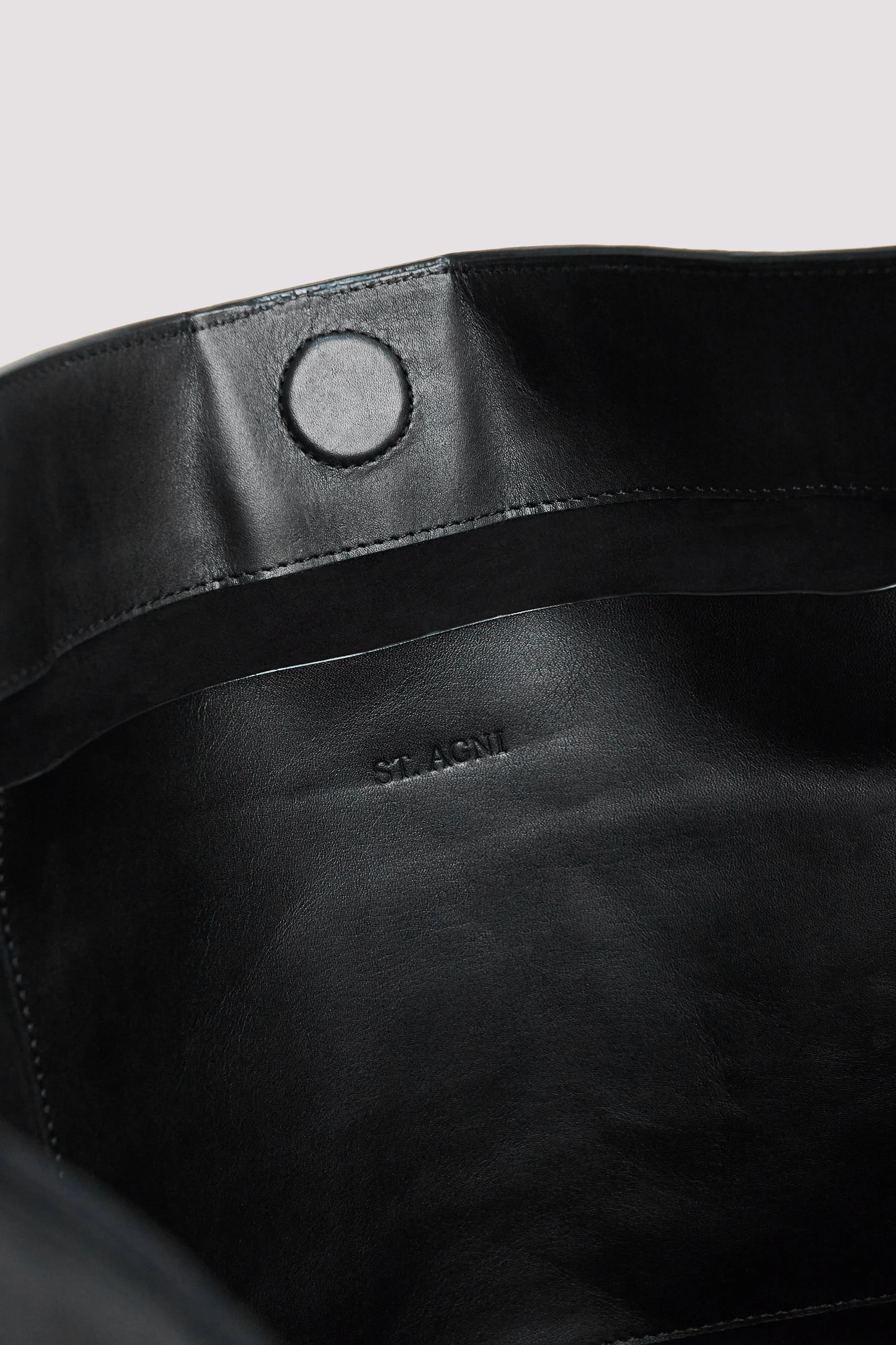 Black Woven Large Tote