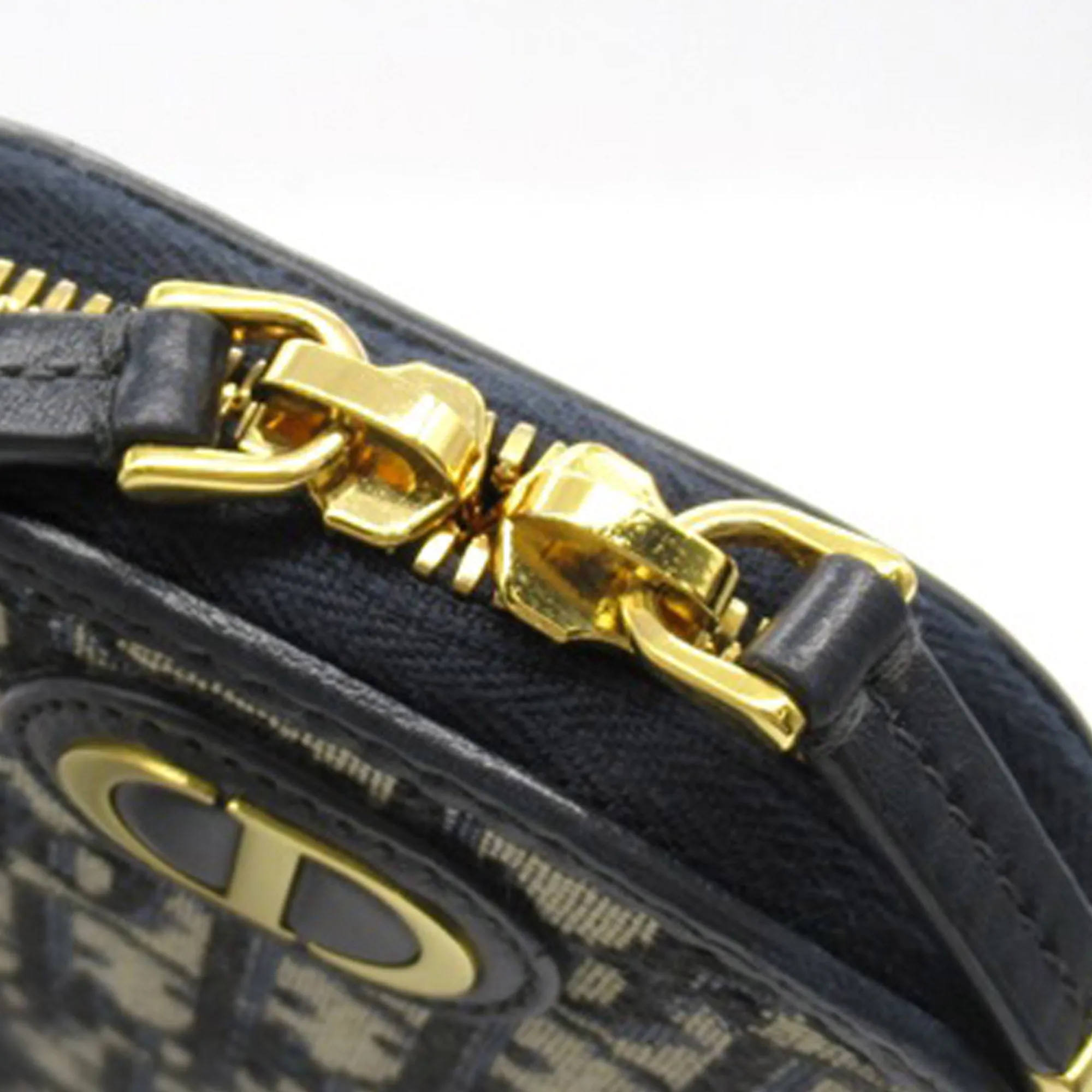 Blue Dior Oblique 30 Montaigne Phone Holder Satchel