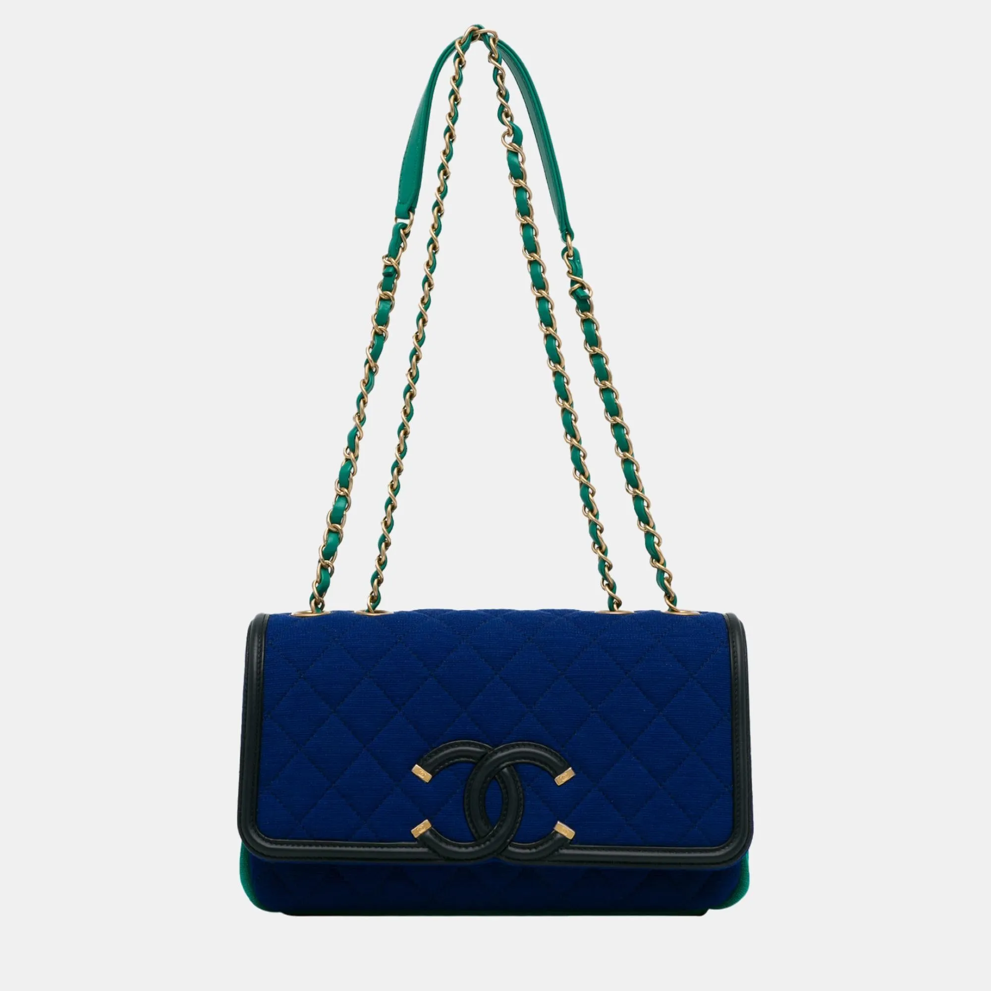 Blue Small Jersey CC Filigree Flap