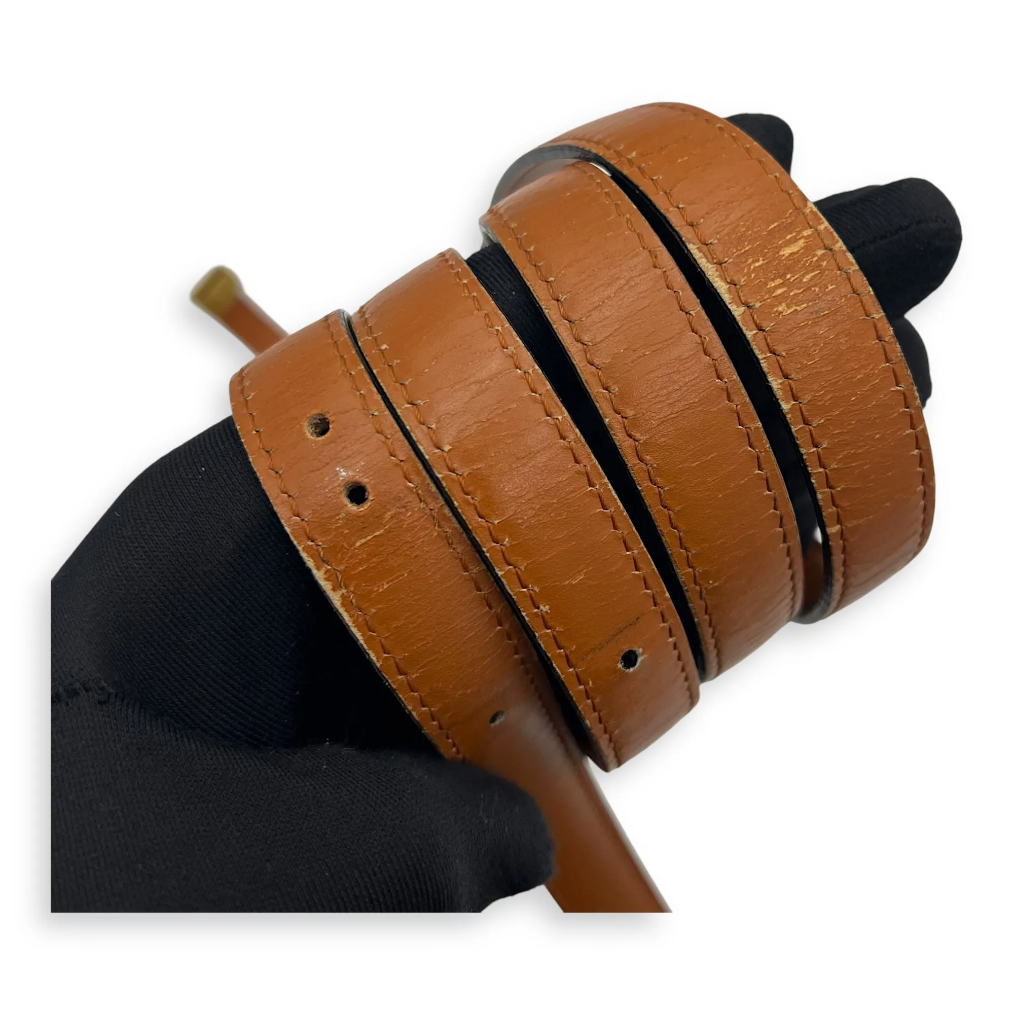 Box Crossbody Bag Brown in Calfskin, Gold hardware