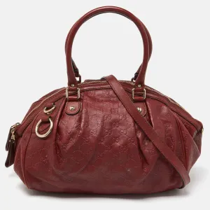 Brick Brown Guccissima Leather Medium Sukey Boston Bag