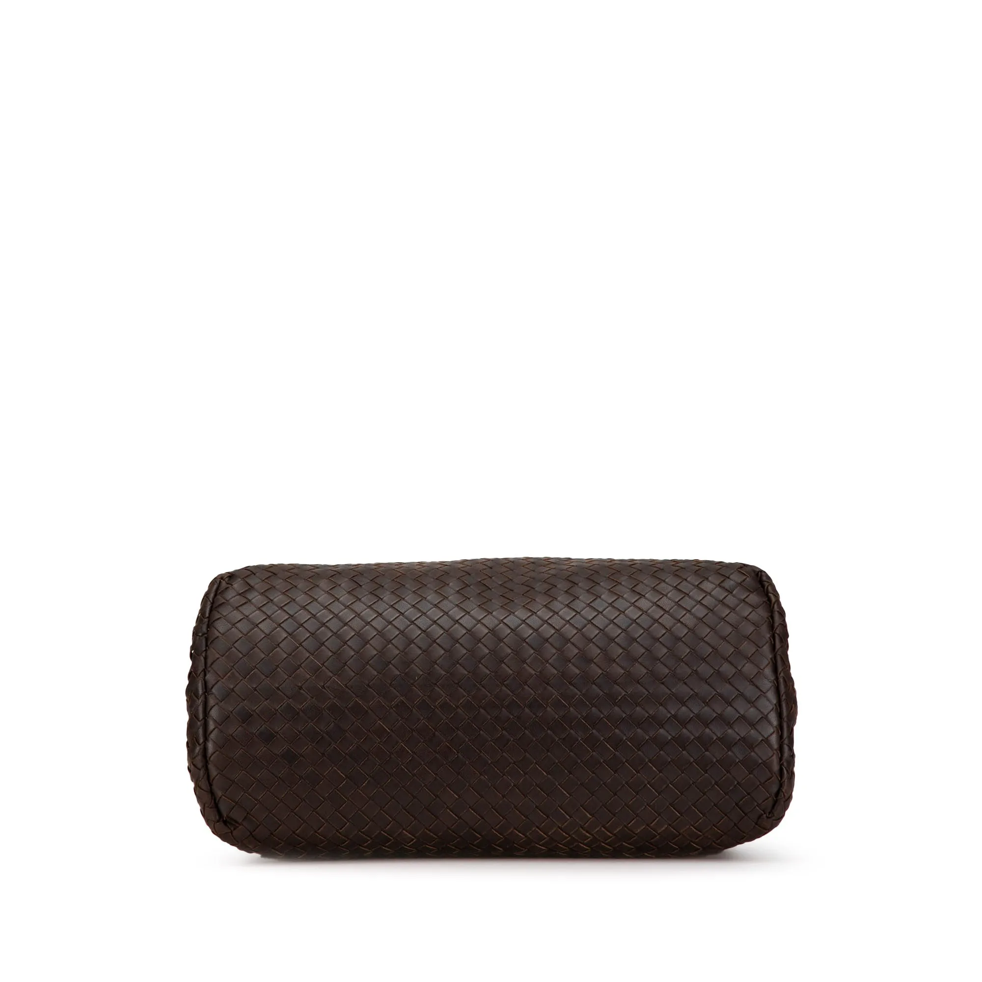 Brown Bottega Veneta Medium Intrecciato Roma Satchel
