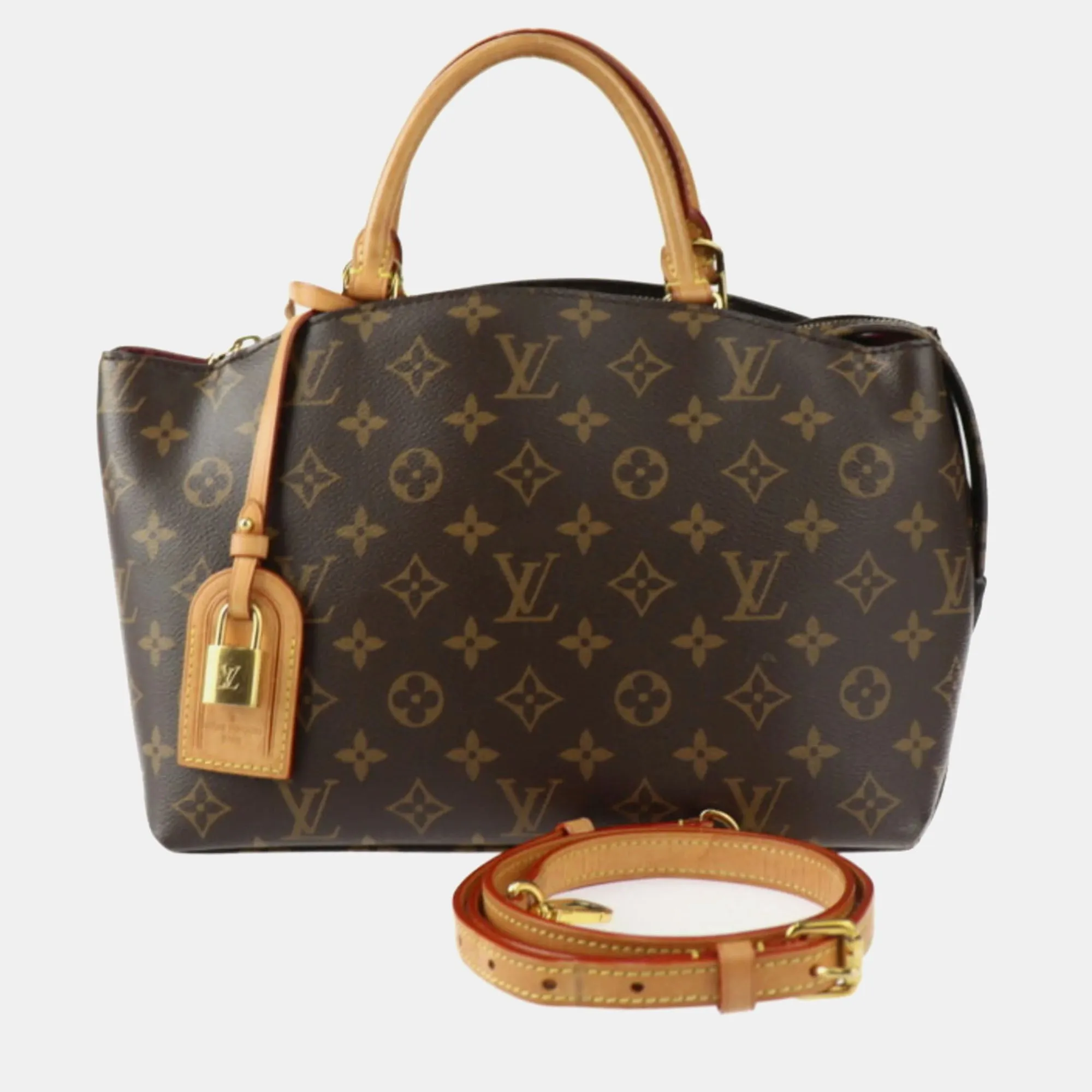 Brown Canvas Monogram Petit Palais Shoulder Bag
