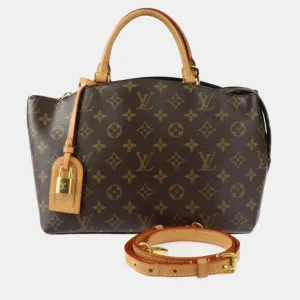 Brown Canvas Monogram Petit Palais Shoulder Bag