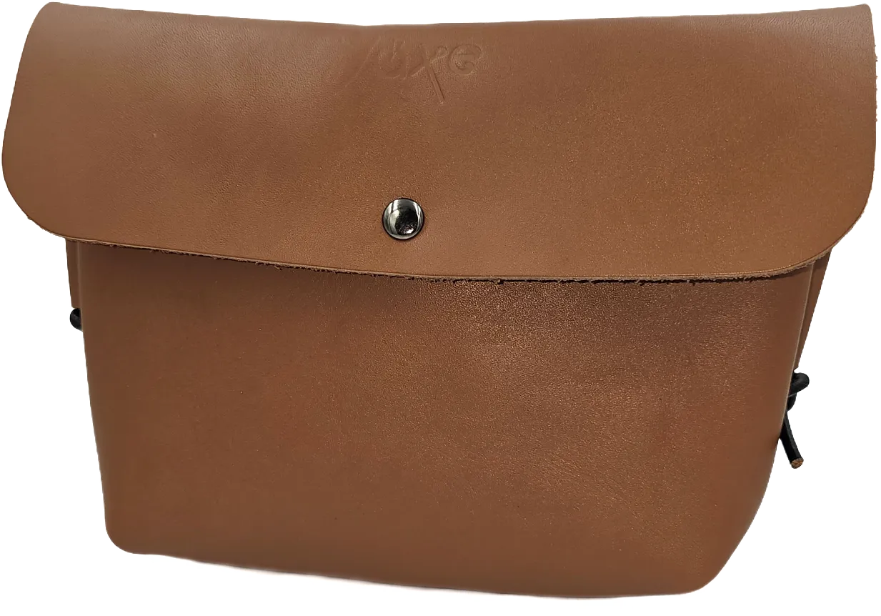 Brown crossbody women's leather bag