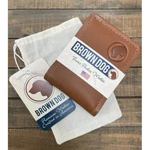 Brown Dog Front Pocket Wallet - Tan