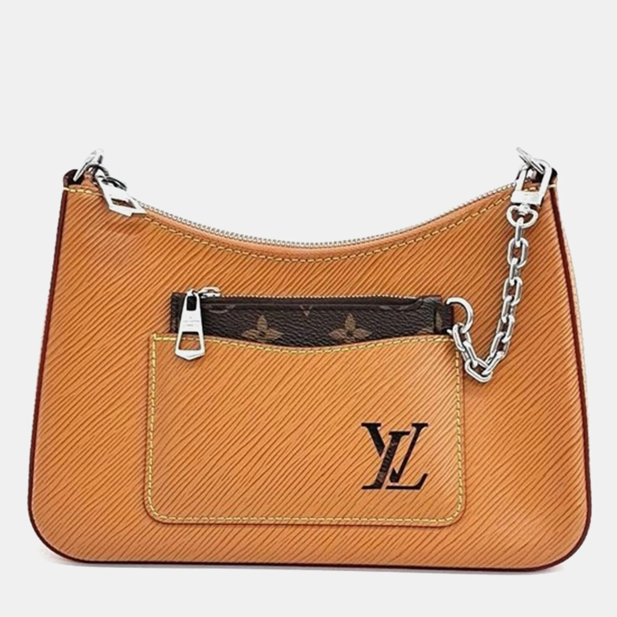 Brown Epi Marelle Shoulder Bag