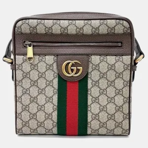Brown GG Canvas Ophidia GG small messenger bag