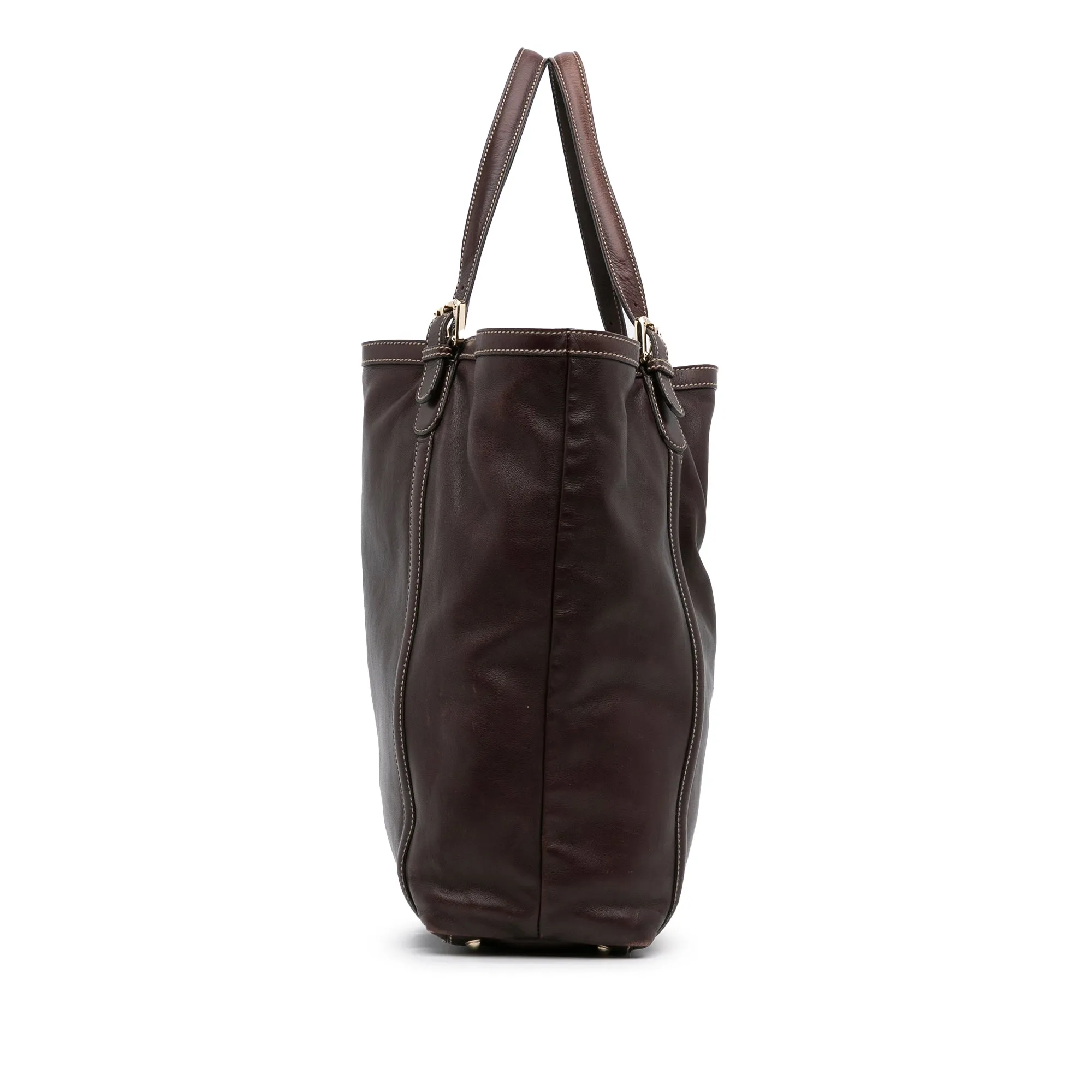 Brown Gucci Dialux Britt Tote