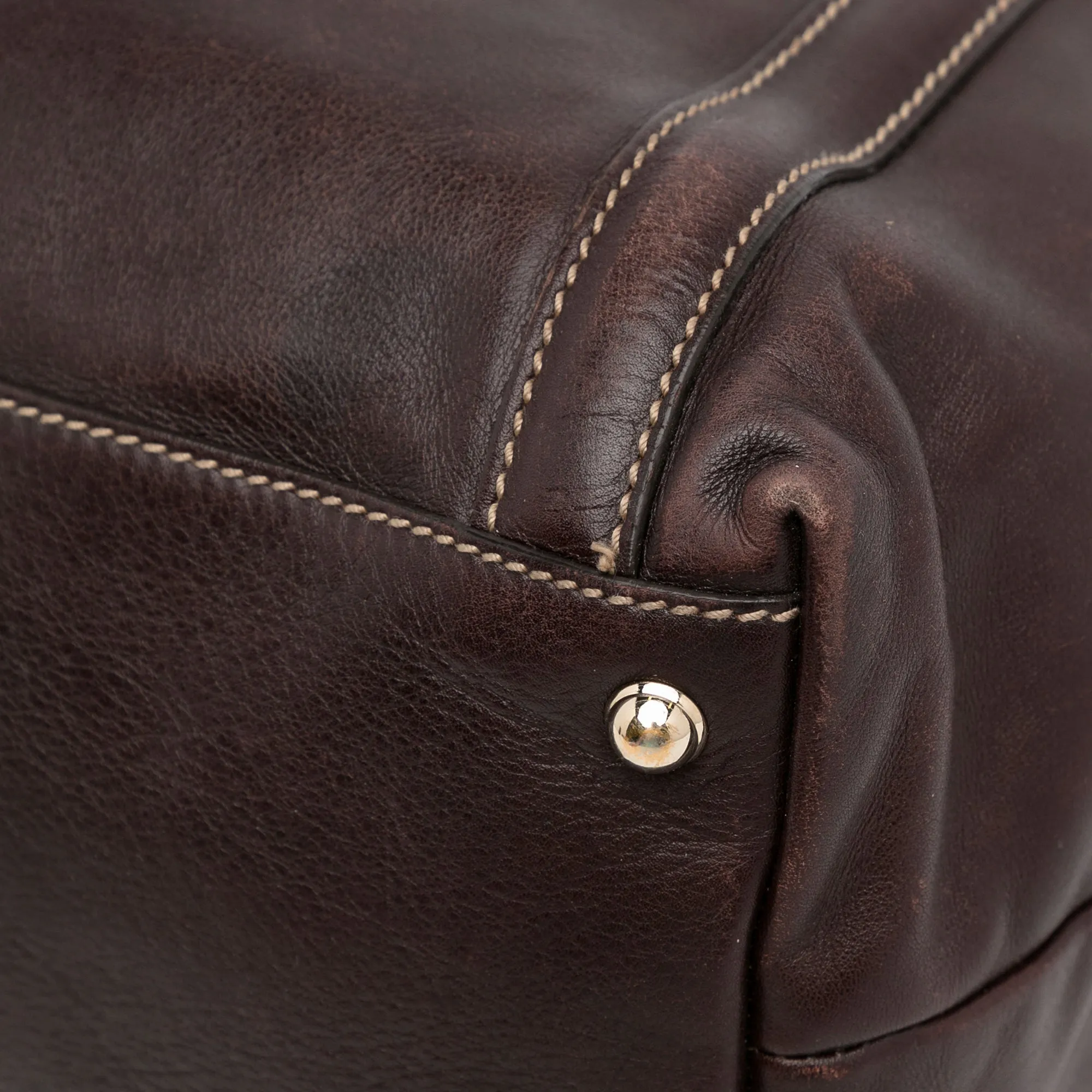 Brown Gucci Dialux Britt Tote