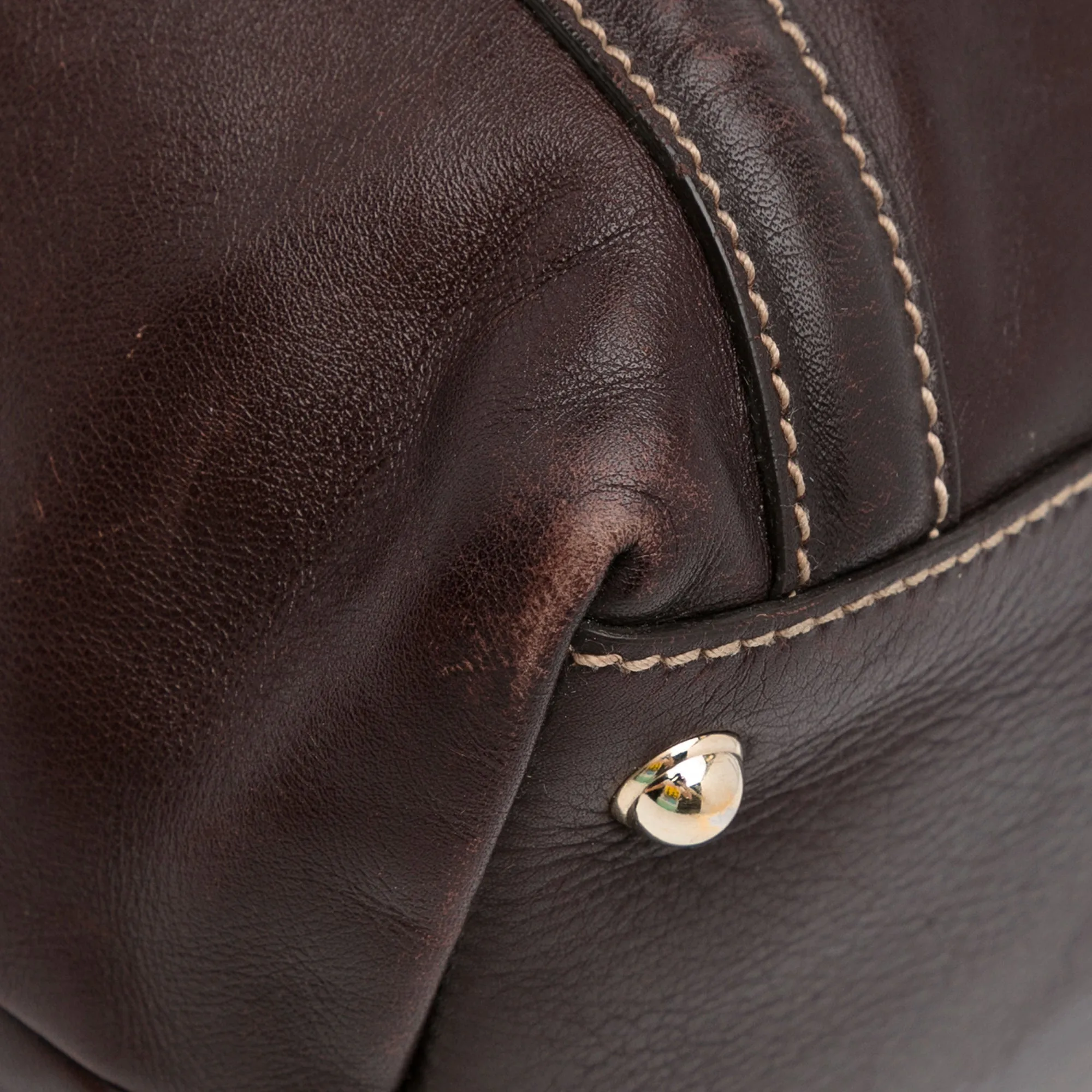 Brown Gucci Dialux Britt Tote