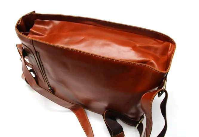 Brown Leather Mens Backpack Travel Backpacks Laptop Backpack for men