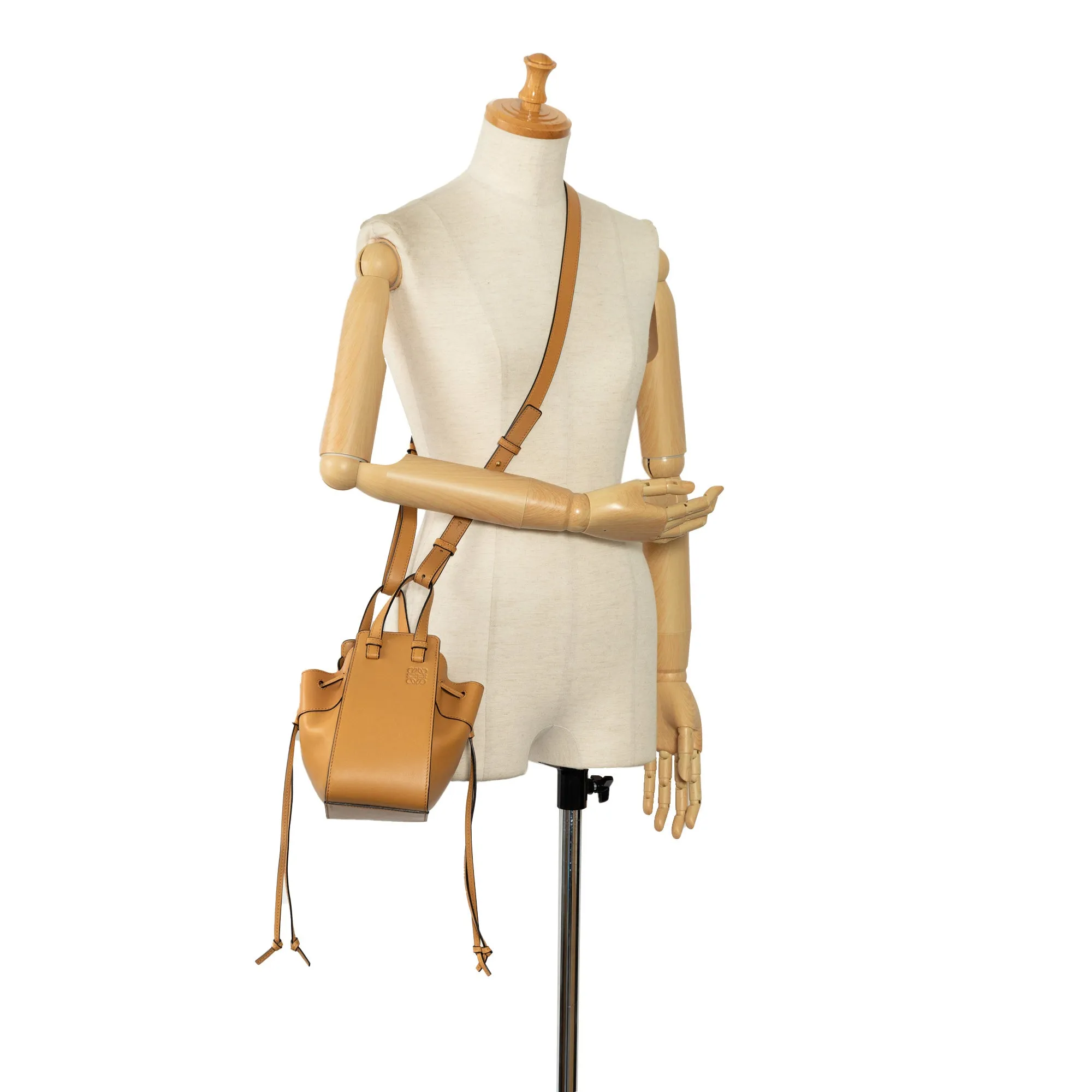 Brown LOEWE Mini Hammock Bag Satchel