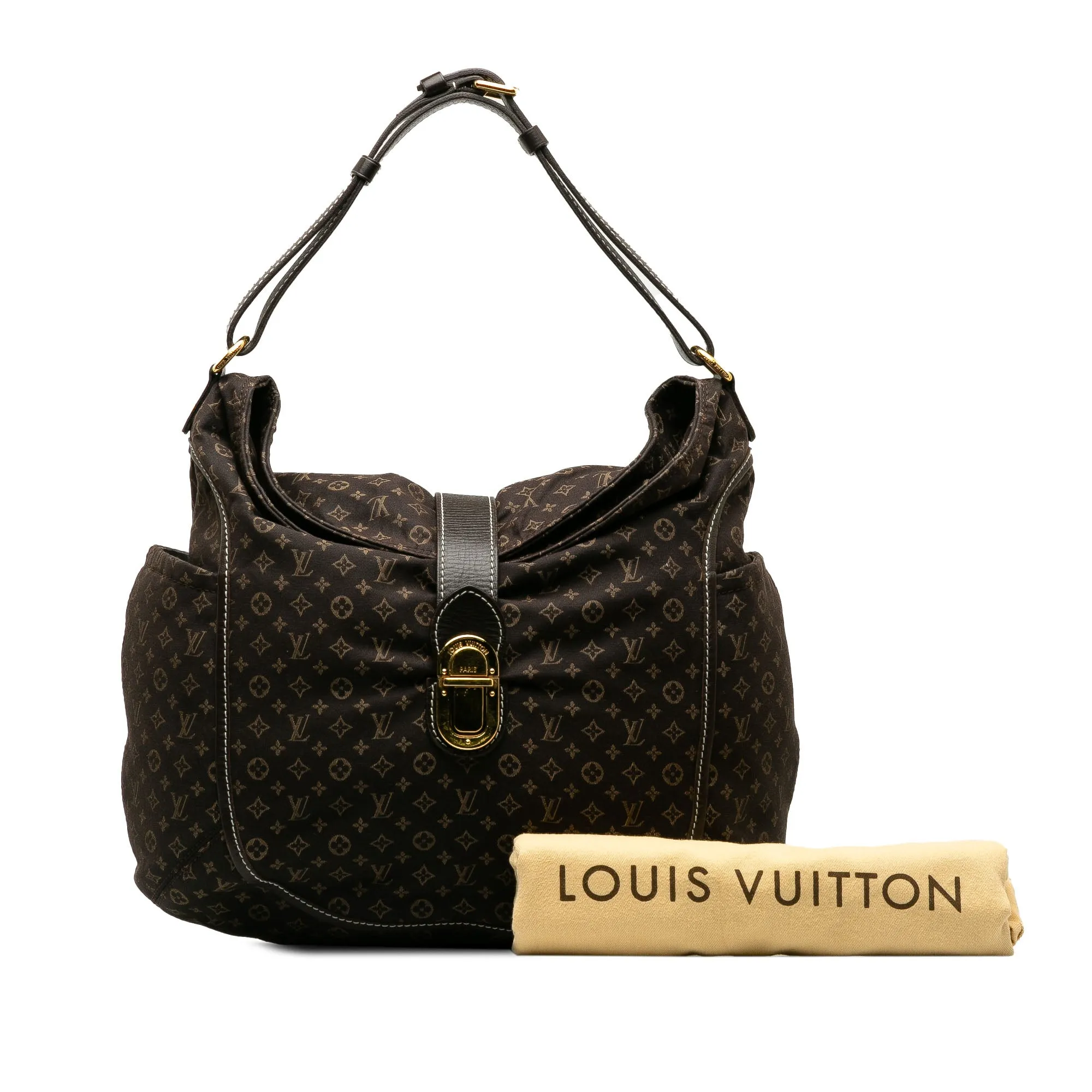 Brown Louis Vuitton Monogram Mini Lin Romance Hobo Bag