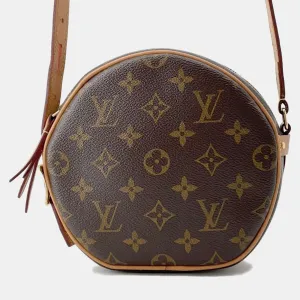 Brown Monogram Canvas and Leather Boite Chapeau Souple Shoulder Bag