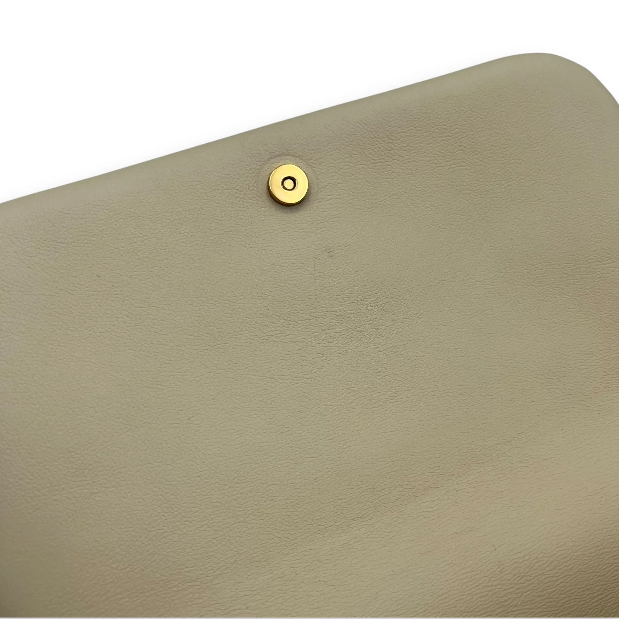Bubblegram Wallet on Strap Yellow Crossbody Bag in Lambskin, Gold hardware